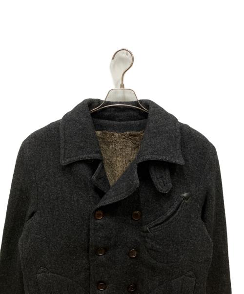 OLD JOE & Co.（オールドジョー）OLD JOE & Co. (オールドジョー) ボアライナーダブルウールコート ブラック サイズ:表記なしの古着・服飾アイテム