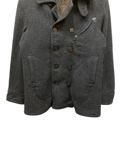 OLD JOE & Co.（オールドジョー）OLD JOE & Co. (オールドジョー) ボアライナーダブルウールコート ブラック サイズ:表記なしの古着・服飾アイテム