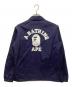 A BATHING APE (アベイシングエイプ) ロゴコーチジャケット ネイビー サイズ:M：11000円