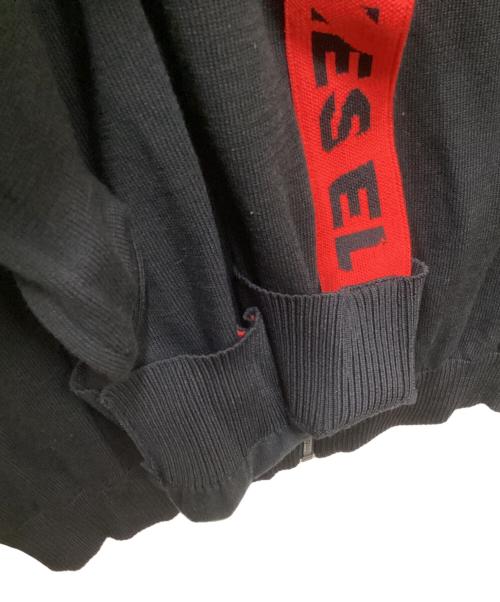 DIESEL（ディーゼル）DIESEL (ディーゼル) フルジップニット ブラック サイズ:Mの古着・服飾アイテム