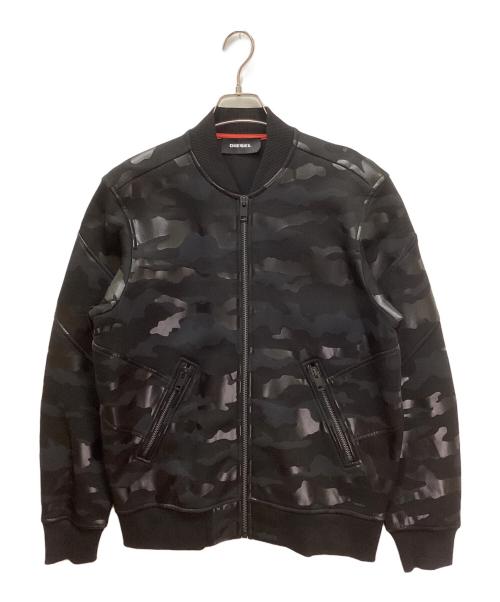 DIESEL（ディーゼル）DIESEL (ディーゼル) カモフラブルゾン ブラック サイズ:Mの古着・服飾アイテム