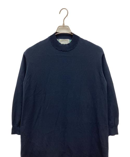 BEARDSLEY（ビアズリー）BEARDSLEY (ビアズリー) 後ろ花プリントワンピース ネイビー サイズ:FREEの古着・服飾アイテム