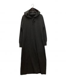 Spick and Span（スピック＆スパン）の古着「フーテッド ニットロングワンピース」｜グレー