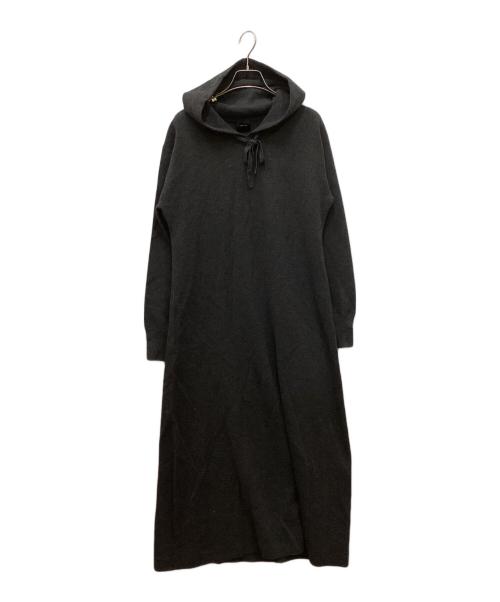 Spick and Span（スピック＆スパン）Spick and Span (スピック＆スパン) フーテッド ニットロングワンピース グレー サイズ:表記無しの古着・服飾アイテム