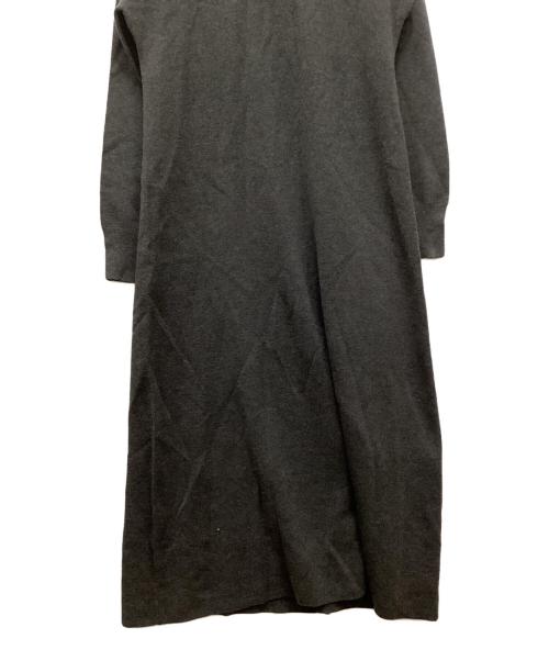 Spick and Span（スピック＆スパン）Spick and Span (スピック＆スパン) フーテッド ニットロングワンピース グレー サイズ:表記無しの古着・服飾アイテム