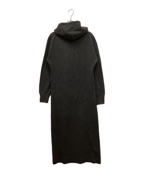 Spick and Span（スピック＆スパン）Spick and Span (スピック＆スパン) フーテッド ニットロングワンピース グレー サイズ:表記無しの古着・服飾アイテム