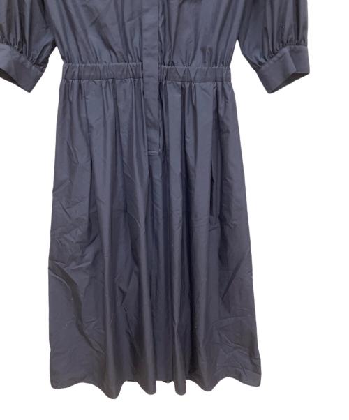 IENA（イエナ）IENA (イエナ) ボリュームスリーブフレアワンピース ネイビー サイズ:38の古着・服飾アイテム