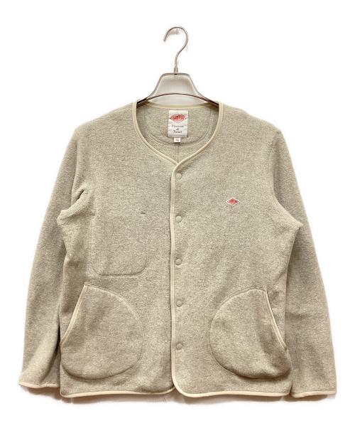 DANTON（ダントン）DANTON (ダントン) ノーカラーフリースジャケット ベージュ サイズ:40の古着・服飾アイテム