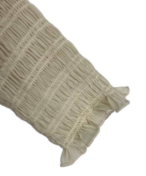 Ameri（アメリ）Ameri (アメリ) SHIRRING PLEATS DRESS/シアリングプリーツドレス アイボリー サイズ:sの古着・服飾アイテム