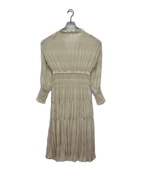 Ameri（アメリ）Ameri (アメリ) SHIRRING PLEATS DRESS/シアリングプリーツドレス アイボリー サイズ:sの古着・服飾アイテム