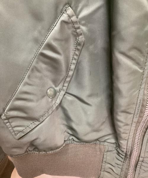 ALPHA（アルファ）ALPHA (アルファ) MA-1ジャケット グリーン×オレンジ サイズ:Lの古着・服飾アイテム