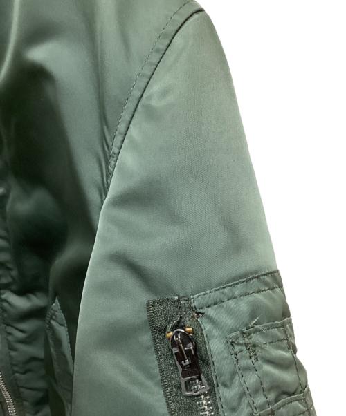 ALPHA（アルファ）ALPHA (アルファ) MA-1ジャケット グリーン×オレンジ サイズ:Lの古着・服飾アイテム