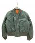 ALPHA（アルファ）の古着「MA-1ジャケット」｜グリーン×オレンジ