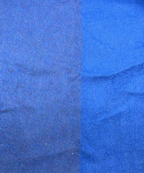 LANVIN en Bleu（ランバンオンブルー）LANVIN en Bleu (ランバンオンブルー) カシミヤストール ブルーの古着・服飾アイテム