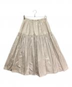 DRAWERドゥロワー）の古着「ギャザースカート」｜ピンク