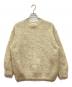 EBURE（エブール）の古着「ヘアリーモヘア クルーネックプルオーバー」｜ベージュ