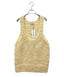 BABYLONE（バビロン）の古着「ハンドニットベスト」｜ベージュ