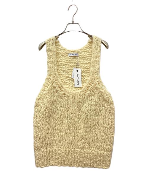 BABYLONE（バビロン）BABYLONE (バビロン) ハンドニットベスト ベージュ サイズ:FREE 未使用品の古着・服飾アイテム