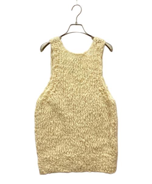 BABYLONE（バビロン）BABYLONE (バビロン) ハンドニットベスト ベージュ サイズ:FREE 未使用品の古着・服飾アイテム