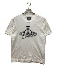 Vivienne Westwood man（ヴィヴィアン ウェストウッド マン）の古着「スネークオーブモチーフTシャツ」｜ホワイト