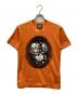 Vivienne Westwood man（ヴィヴィアン ウェストウッド マン）の古着「“CRACKED FLORAL FRAME”/クラックドフローラルフレイムTシャツ」｜オレンジ