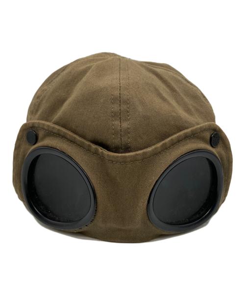 C.P COMPANY（シーピーカンパニー）C.P COMPANY (シーピーカンパニー) ゴーグル付キャップ ブラウンの古着・服飾アイテム