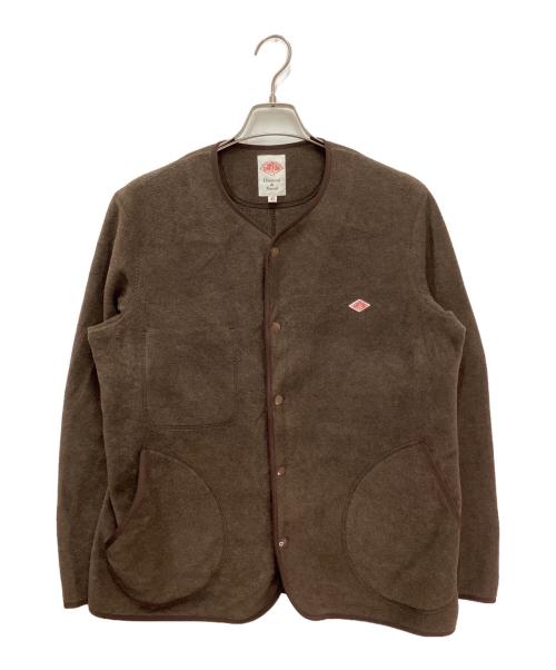DANTON（ダントン）DANTON (ダントン) フリーススナップカーディガン ブラウン サイズ:42の古着・服飾アイテム