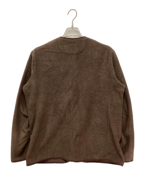 DANTON（ダントン）DANTON (ダントン) フリーススナップカーディガン ブラウン サイズ:42の古着・服飾アイテム