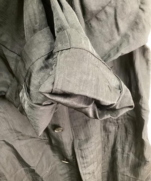 Y's for men（ワイズフォーメン）Y'S for men (ワイズフォーメン) ビッグシルエットナイロンコート ブラック サイズ:Lの古着・服飾アイテム