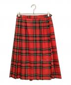 O'NEIL OF DUBLINオニールオブダブリン）の古着「チェックスカート」｜レッド