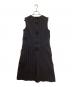COMME des GARCONS COMME des GARCONS (コムデギャルソン コムデギャルソン) ポリ縮絨ピンストライプワンピース ブラック サイズ:S：15000円