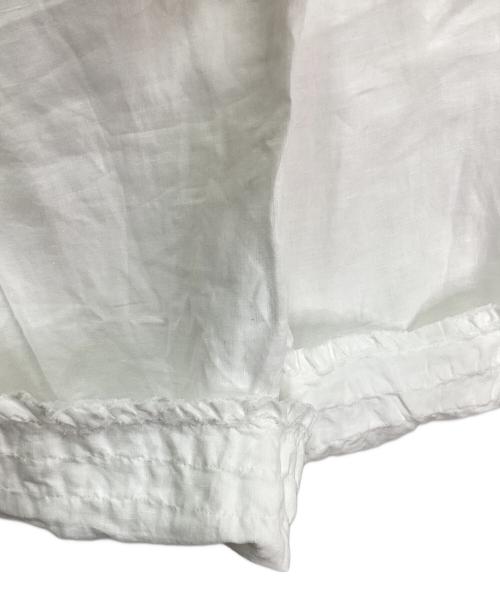 house of lotus（ハウスオブロータス）HOUSE OF LOTUS (ハウスオブロータス) 裾フリルリネンパンツ ホワイト サイズ:Mの古着・服飾アイテム