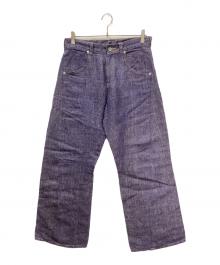 DEPT（デプト）の古着「Hemp wide denim/ヘンプワイドデニムパンツ」｜インディゴ