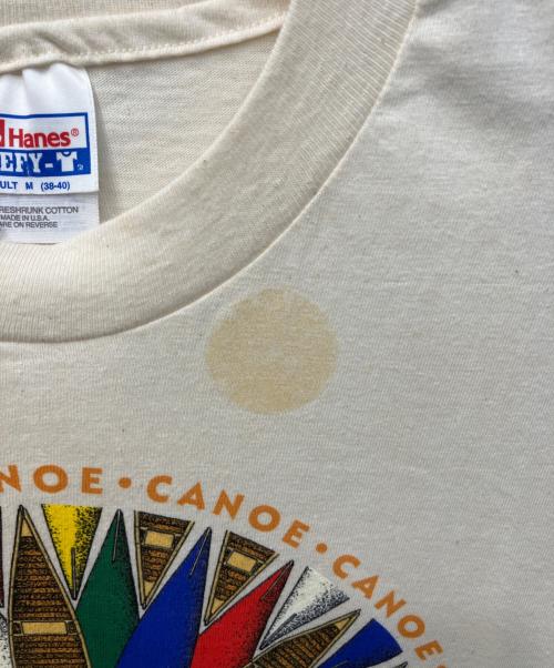 Hanes（ヘインズ）Hanes (ヘインズ) 90's ヴィンテージTシャツ ベージュ サイズ:Mの古着・服飾アイテム
