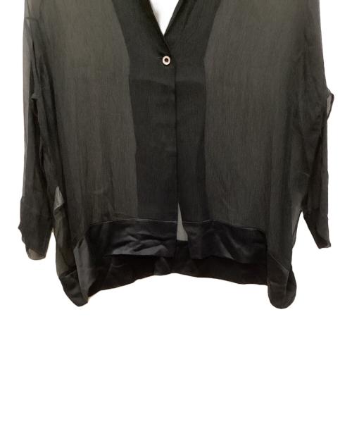 GIORGIO ARMANI（ジョルジョアルマーニ）GIORGIO ARMANI (ジョルジョアルマーニ) シアーシャツ ブラック サイズ:表記なしの古着・服飾アイテム