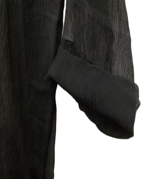 GIORGIO ARMANI（ジョルジョアルマーニ）GIORGIO ARMANI (ジョルジョアルマーニ) シアーシャツ ブラック サイズ:表記なしの古着・服飾アイテム