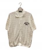 WIND AND SEAウィンダンシー）の古着「COTTON KNIT POLO CARDIGAN」｜ホワイト