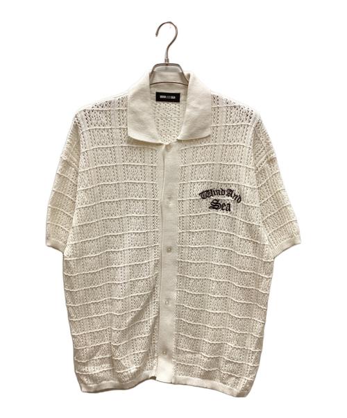 WIND AND SEA（ウィンダンシー）WIND AND SEA (ウィンダンシー) COTTON KNIT POLO CARDIGAN ホワイト サイズ:Lの古着・服飾アイテム