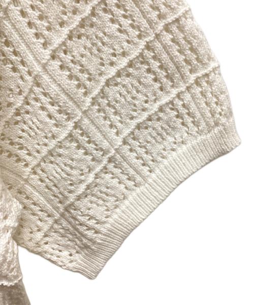 WIND AND SEA（ウィンダンシー）WIND AND SEA (ウィンダンシー) COTTON KNIT POLO CARDIGAN ホワイト サイズ:Lの古着・服飾アイテム