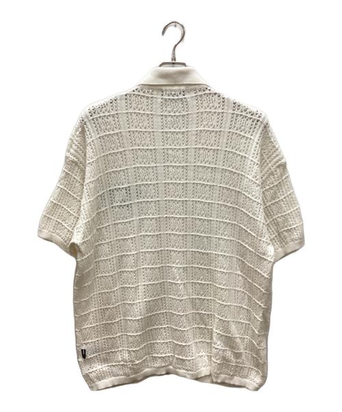 WIND AND SEA（ウィンダンシー）WIND AND SEA (ウィンダンシー) COTTON KNIT POLO CARDIGAN ホワイト サイズ:Lの古着・服飾アイテム