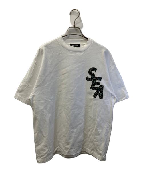 WIND AND SEA（ウィンダンシー）WIND AND SEA (ウィンダンシー) ペイズリーロゴTシャツ ホワイト サイズ:Lの古着・服飾アイテム