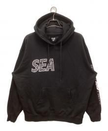 WIND AND SEA×Albino&Preto（ウィンダンシー×アルビノ&プレト）の古着「ロゴスウェット」｜ブラック