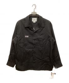 WTAPS（ダブルタップス）の古着「EW / LS / CTLY. TWILL/リヨセル混オープンカラーシャツ」｜ブラック