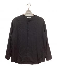 ATTACHMENT（アタッチメント）の古着「ノーカラーシャツ」｜ブラック