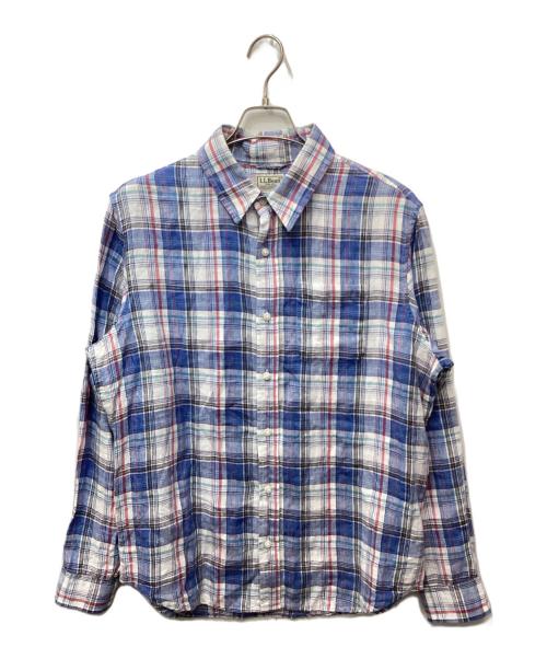 L.L.Bean（エルエルビーン）L.L.Bean (エルエルビーン) リネンシャツ ブルー サイズ:Lの古着・服飾アイテム