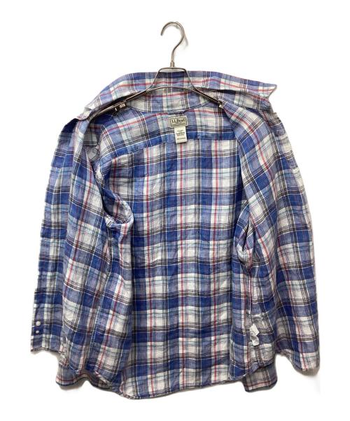 L.L.Bean（エルエルビーン）L.L.Bean (エルエルビーン) リネンシャツ ブルー サイズ:Lの古着・服飾アイテム
