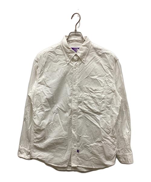 THE NORTHFACE PURPLELABEL（ザ・ノースフェイス パープルレーベル）THE NORTHFACE PURPLELABEL (ザ・ノースフェイス パープルレーベル) Button Down Field Shirt(ボタンダウンフィールドシャツ) ホワイト サイズ:Mの古着・服飾アイテム