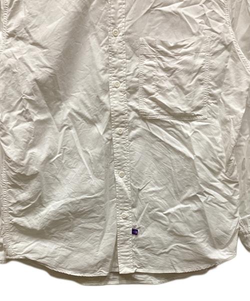 THE NORTHFACE PURPLELABEL（ザ・ノースフェイス パープルレーベル）THE NORTHFACE PURPLELABEL (ザ・ノースフェイス パープルレーベル) Button Down Field Shirt(ボタンダウンフィールドシャツ) ホワイト サイズ:Mの古着・服飾アイテム