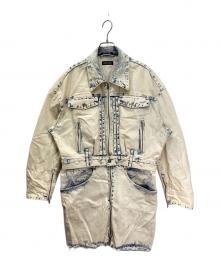 MAISON SPECIAL（メゾンスペシャル）の古着「Multiway Denim Coat/マルチウェイデニムコート」｜ホワイト×インディゴ