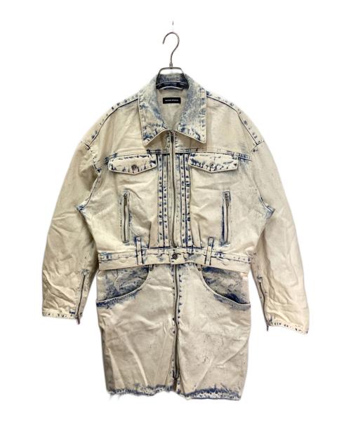 MAISON SPECIAL（メゾンスペシャル）MAISON SPECIAL (メゾンスペシャル) Multiway Denim Coat/マルチウェイデニムコート ホワイト×インディゴ サイズ:FREEの古着・服飾アイテム